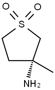 3-Thiophenamine, tetrahydro-3-methyl-, 1,1-dioxide, (3R)- Struktur