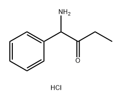 1-amino-1-phenylbutan-2-one hydrochloride Struktur