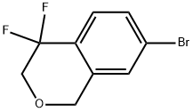 7-bromo-4,4-difluoroisochromane Struktur