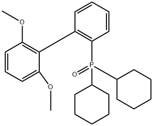 (2',6'-dimethoxy-[1,1'-biphenyl]-2-yl)dicyclohexylphosphine oxide Struktur