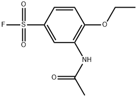 3-acetamido-4-ethoxybenzenesulfonyl fluoride Struktur