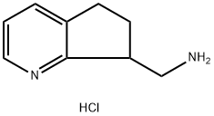 {5H,6H,7H-cyclopenta[b]pyridin-7-yl}methanamine dihydrochloride Struktur