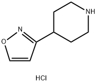 Piperidine, 4-(3-isoxazolyl)-, hydrochloride (1:1) Struktur