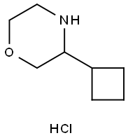 Morpholine, 3-cyclobutyl-, hydrochloride Struktur