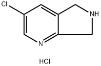 3-Chloro-6,7-dihydro-5H-pyrrolo[3,4-b]pyridine hydrochloride Struktur