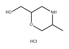 2-Morpholinemethanol, 5-methyl-, hydrochloride Struktur