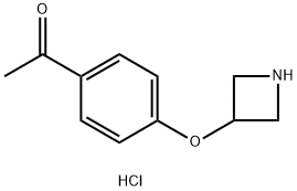 Ethanone, 1-[4-(3-azetidinyloxy)phenyl]-, hydrochloride (1:1) Struktur