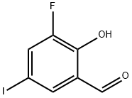 3-Fluoro-2-hydroxy-5-iodo-benzaldehyde Struktur