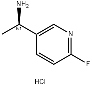 3-Pyridinemethanamine, 6-fluoro-α-methyl-, hydrochloride (1:1), (αR)- Struktur