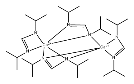 雙(N,N-二-異丙基甲脒基)鈣(II)二聚體 結(jié)構(gòu)式