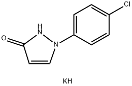 3H-Pyrazol-3-one, 1-(4-chlorophenyl)-1,2-dihydro-, potassium salt (1:1) Struktur