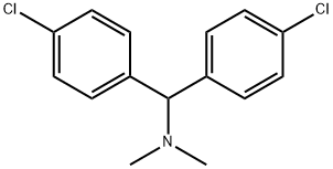 1,1-bis(4-chlorophenyl)-N,N-dimethylmethanamine Struktur