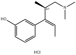 (R,Z)-3-(5-(Dimethylamino)-4-methylpent-2-en-3-yl)phenol Hydrochloride Struktur