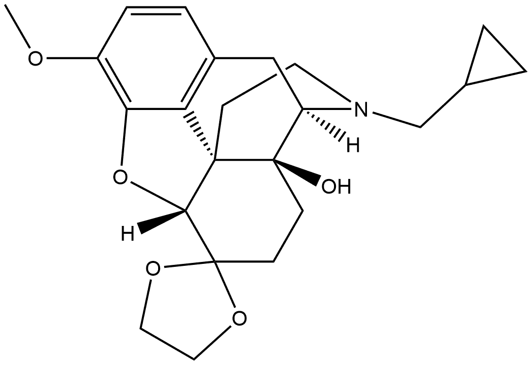 3-O-Methylnaltrexone Ethylene Ketal Struktur