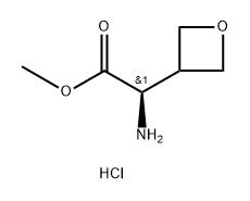 (R)-Methyl 2-amino-2-(oxetan-3-yl)acetate hydrochloride Struktur