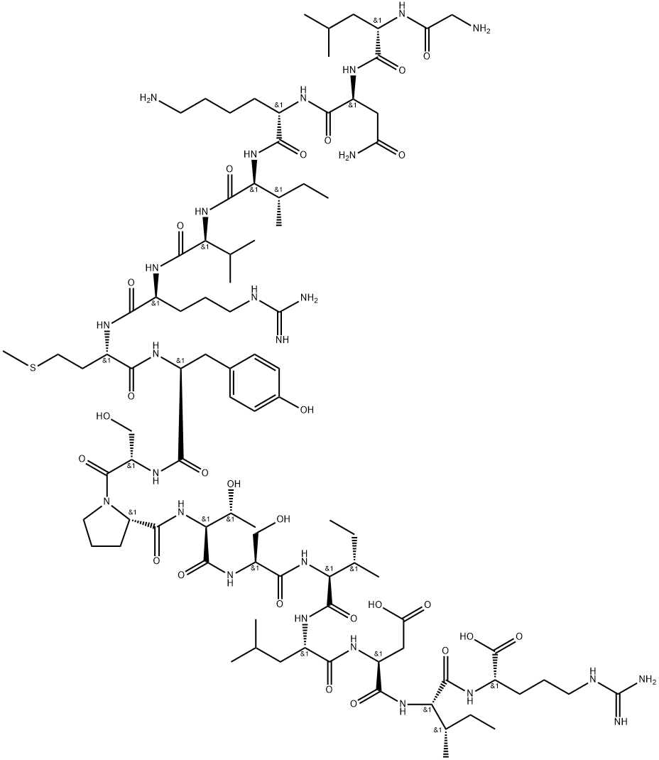 HIV-1 gag Protein p24 (194-210), 198636-98-5, 結構式