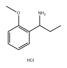 Benzenemethanamine, α-ethyl-2-methoxy-, hydrochloride (1:1) Struktur