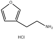 2-(furan-3-yl)ethan-1-amine hydrochloride Struktur