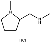 2-Pyrrolidinemethanamine, N,1-dimethyl-, hydrochloride (1:1) Struktur