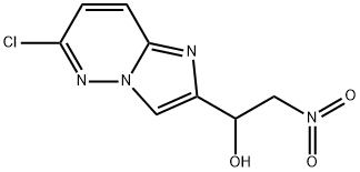 Imidazo[1,2-b]pyridazine-2-methanol, 6-chloro-α-(nitromethyl)- Struktur