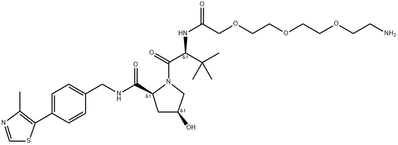 (S,R,S)-AHPC-PEG3-NH2 Struktur