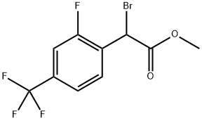 methyl 2-bromo-2-(2-fluoro-4-(trifluoromethyl)phenyl)acetate Struktur