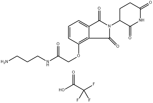 Thalidomide-O-amido-C3-NH2 (TFA) Struktur