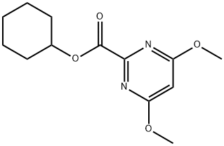 cyclohexyl 4,6-dimethoxypyrimidine-2-carboxylate Struktur