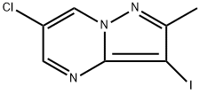 6-chloro-3-iodo-2-methylpyrazolo[1,5-a]pyrimidine Struktur