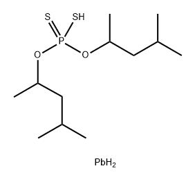 phosphorodithioate O,O-bis(1,3-dimethylbutyl), lead salt  Struktur