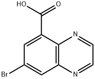 7-Bromo-quinoxaline-5-carboxylic acid Struktur