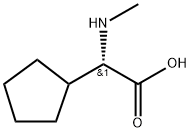 Cyclopentaneacetic acid, α-(methylamino)-, (αS)- Struktur