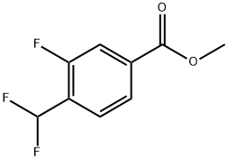 Methyl 4-(difluoromethyl)-3-fluorobenzoate Struktur