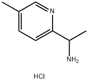 2-Pyridinemethanamine, α,5-dimethyl-, hydrochloride (1:1) Struktur