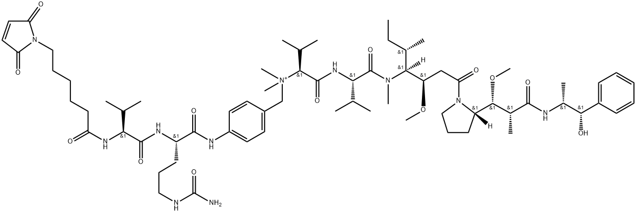 MC-Val-Cit-PAB-Auristatin E Struktur