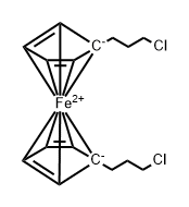 Ferrocene, 1,1'-bis(3-chloropropyl)- Struktur