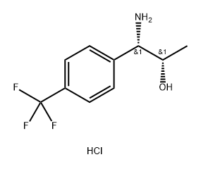 (1S,2S)-1-AMINO-1-[4-(TRIFLUOROMETHYL)PHENYL]PROPAN-2-OL HYDROCHLORIDE Struktur