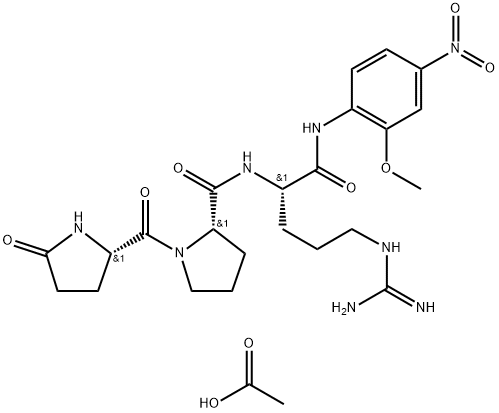 pGlu-Pro-Arg-MNA (monoacetate) Struktur