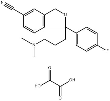 5-Isobenzofurancarbonitrile, 1-[3-(dimethylamino)propyl]-1-(4-fluorophenyl)-1,3-dihydro-, ethanedioate (1:1) Struktur