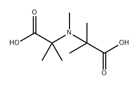 2,2'-(Methylazanediyl)bis(2-methylpropanoic acid) Struktur