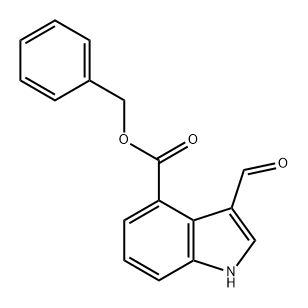 benzyl 3-formylindole-4-carboxylate Struktur