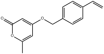 4-[(4-Ethenylphenyl)methoxy]-6-methyl-2H-pyran-2-one Struktur