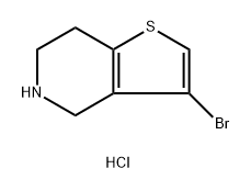 3-bromo-4H,5H,6H,7H-thieno[3,2-c]pyridine hydrochloride Struktur