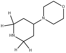 Morpholine, 4-(4-piperidinyl-2,2,6,6-d4)- Struktur