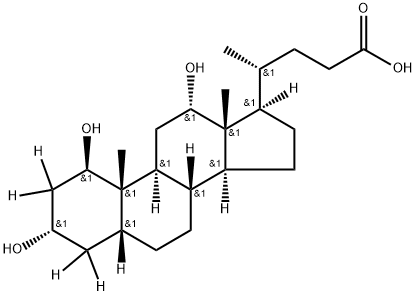 1β-Hydroxydeoxycholic Acid-d4 (major) Struktur