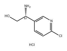 3-Pyridineethanol, β-amino-6-chloro-, hydrochloride (1:1), (βR)- Struktur