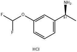 (S)-1-(3-(difluoromethoxy)phenyl)ethanamine HCl Struktur