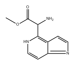 methyl 2-amino-2-{5H-pyrrolo[3,2-c]pyridin-4-yl}acetate Struktur