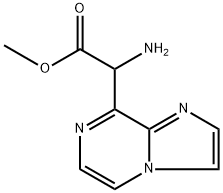 methyl 2-amino-2-{imidazo[1,2-a]pyrazin-8-yl}acetate Struktur