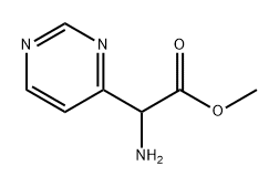 methyl 2-amino-2-(pyrimidin-4-yl)acetate Struktur